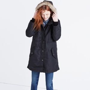 Madewell Parka Black Coat
